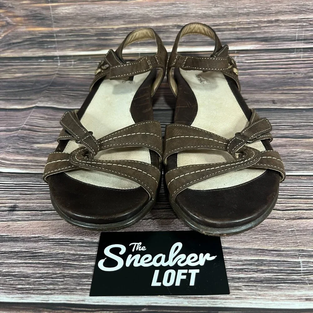 Dansko‎ Caroline Women's Brown Ankle Strap Comfort Sandals Shoes